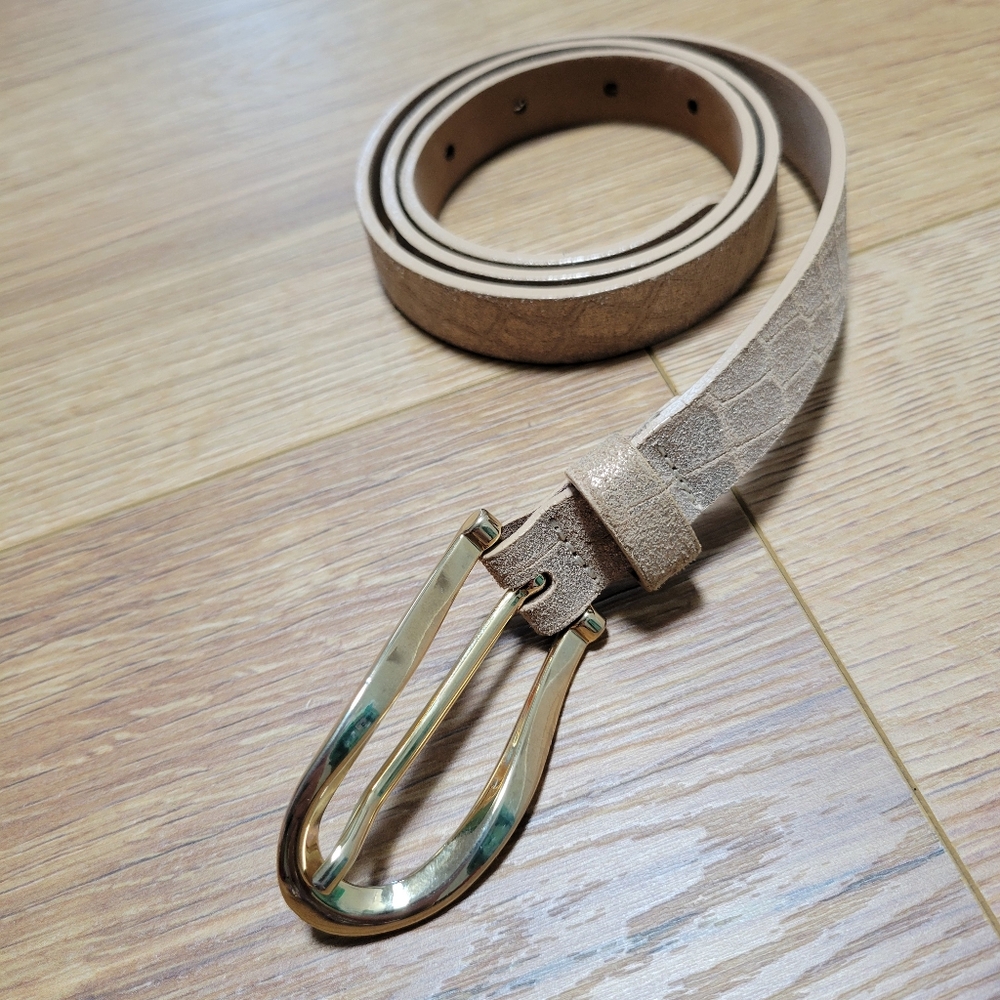 Streets Ahead Embossed Leather Belt